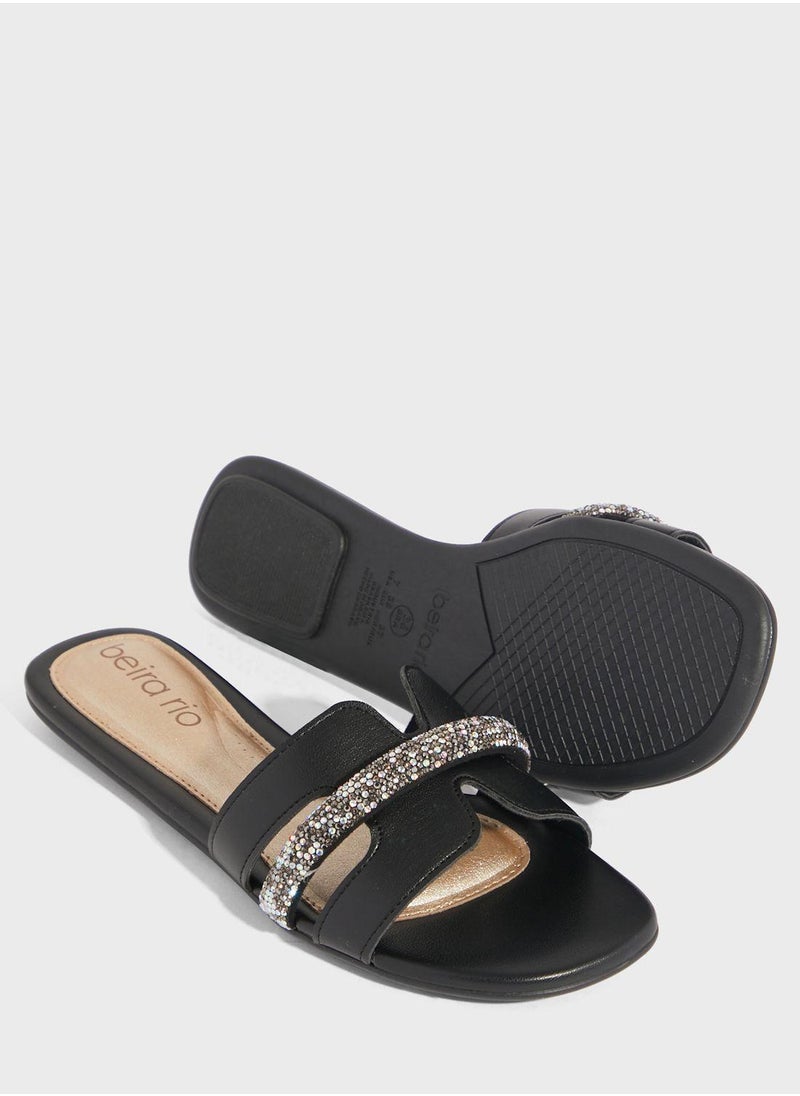 Beira Rio Blake Single Strap Flat Sandals  - Image 3