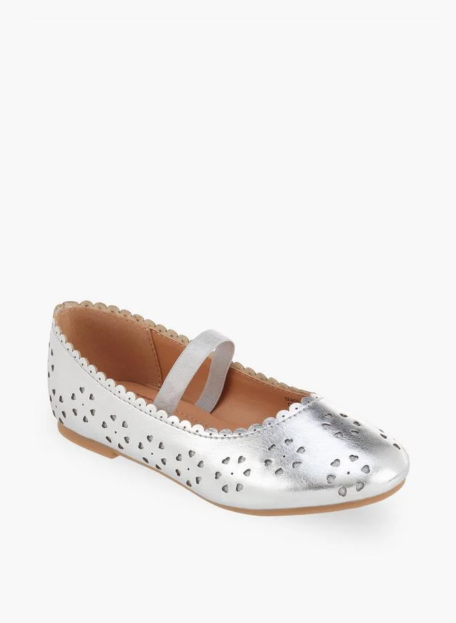 فلورا بيلا من شو إكسبرس Flora Bella Girls Heart Cutout Detail Ballerina Shoes