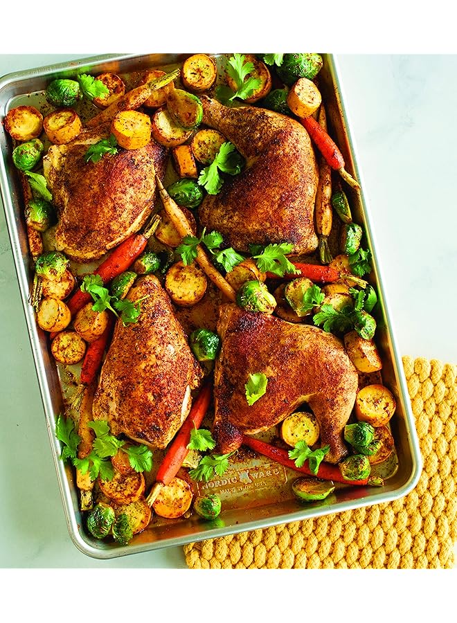 نورديك وير صينية خبز نصفية مع غطاء تخزين، 33 سم - Image 4