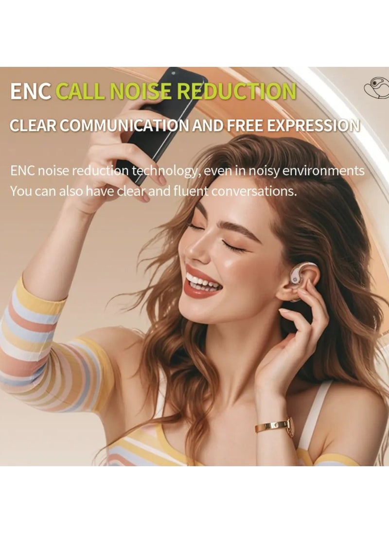 Generic - Open Ear ENC Call Noise Reduction Color Touch Screen TWS Intelligent 144 Ai Language Translation Earbuds for Android, Windows, iOS - Smart Wireless Bluetooth Earphones with Enhanced Call Quality and Clear Audio - Image 1