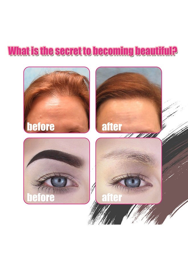 Jaysuing - Eye brow Stamp and Eyebrow Stencil Kit Dual-Color - Eye Brow Stamping Kit - Perfect Instant Brows Every Time, Waterproof and Sweatproof, Reusable, For all Eyebrow Shapes (Dark Brown + Nearly Black) - Image 1