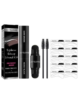 Eye brow Stamp and Eyebrow Stencil Kit Dual-Color - Eye Brow Stamping Kit - Perfect Instant Brows Every Time, Waterproof and Sweatproof, Reusable, For all Eyebrow Shapes (Dark Brown + Nearly Black) - pzsku/Z3BC74F56AE98AADDFF9EZ/45/1746230600/f214074d-e10c-4a18-8515-ee0a761f65e6
