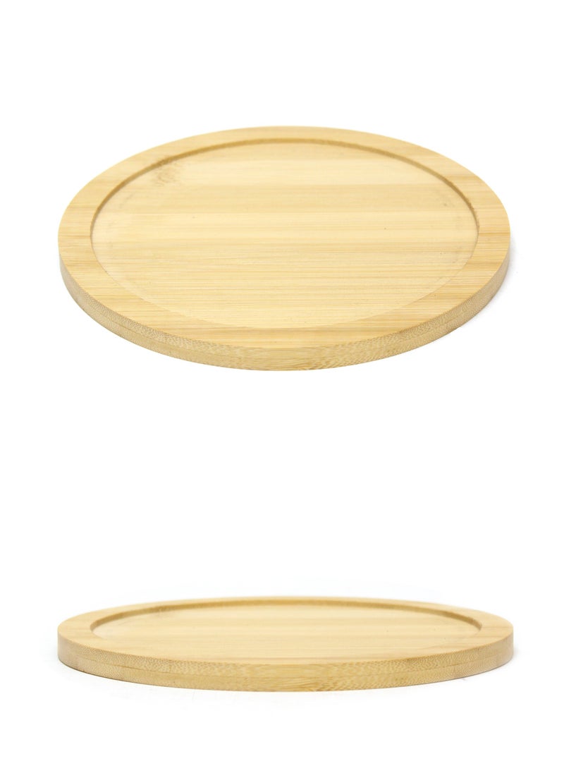 BLACKSTONE - Cast Iron Mini Round Skillet with Wooden Sizzler Plate 18cm - Image 1