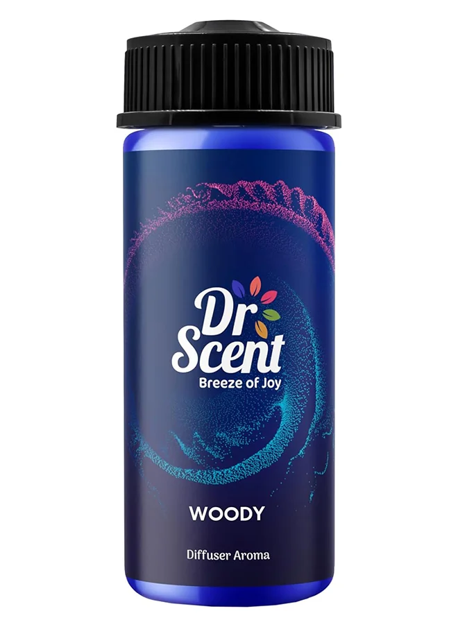 Dr Scent Dr. Scent Diffuser Aroma Woody, with Enchanting Notes of Rose, Citrus, Olibanum, Labdanum, Patchouli, and Musk (170ml)