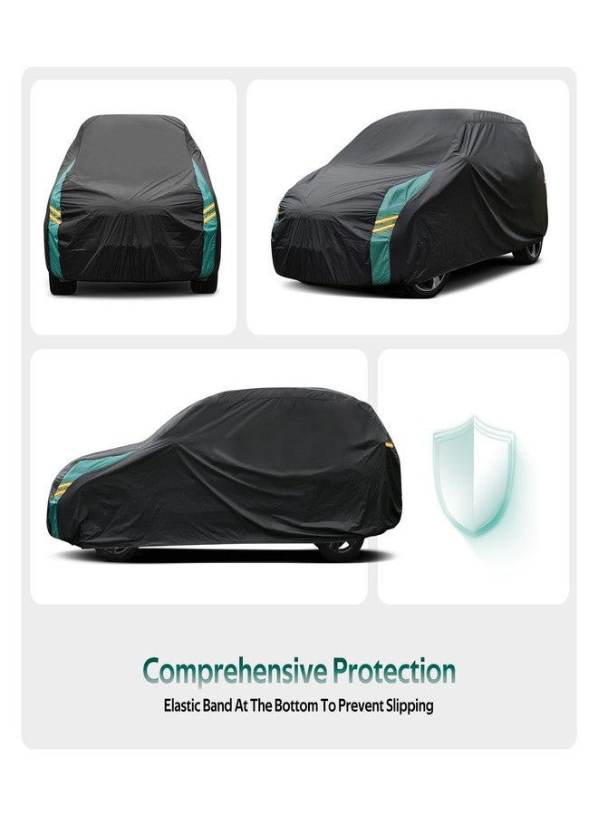 Molebt Car Covers for Hatchback Waterproof All Weather, Universal Fit for Mini Cooper, Toyota Yaris, Kia Rio, Mirage, Ford Fiesta, Rain Winter Sun Protection. (Length: 143"-163") - Image 4