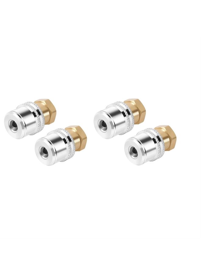 Generic 2PCS Air Chuck for Tires, Anti Leakage Lock on Air Chuck 1/4'' FNPT Locking Tire Inflator Chuck Quick Connector Lock Air Chuck Heavy Duty Brass Tire Chuck Close Flow for Air Compressor  - Image 1