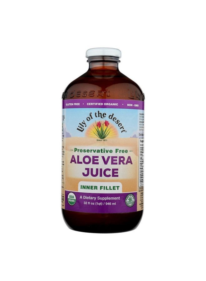 Lily Of the Desert Aloe Vera Juice organic No preservatives - 32 oz - Liquid ( Multi-Pack)  - Image 1