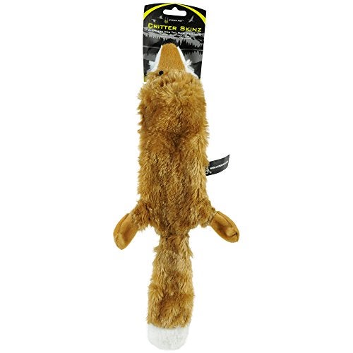 Hyper Pet Critter Skinz Fox Plush Dog Toy with Squeaker Large - Image 1