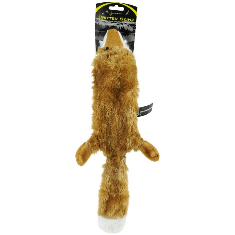 Hyper Pet Critter Skinz Fox Plush Dog Toy with Squeaker Large - Image 2