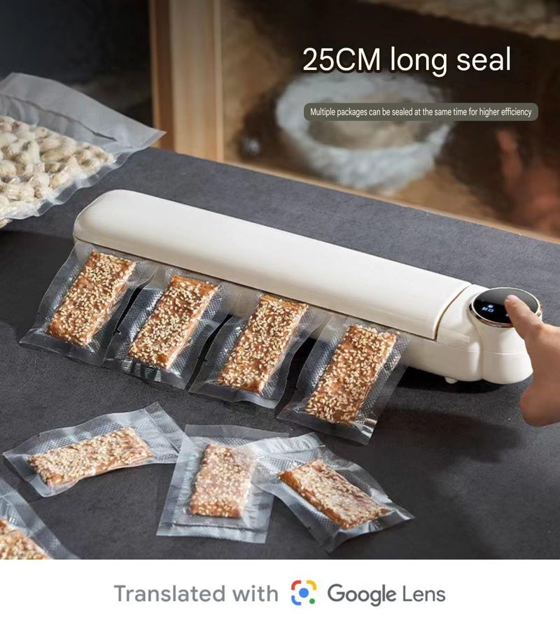 SHOPOBOX Vacuum Sealer Machine for Food Food Vacuum Sealer Automatic Food Sealer Machine Smart Food Packer Equipped with Vacuum Bags and Starter Kit for Food Preservation - Image 5