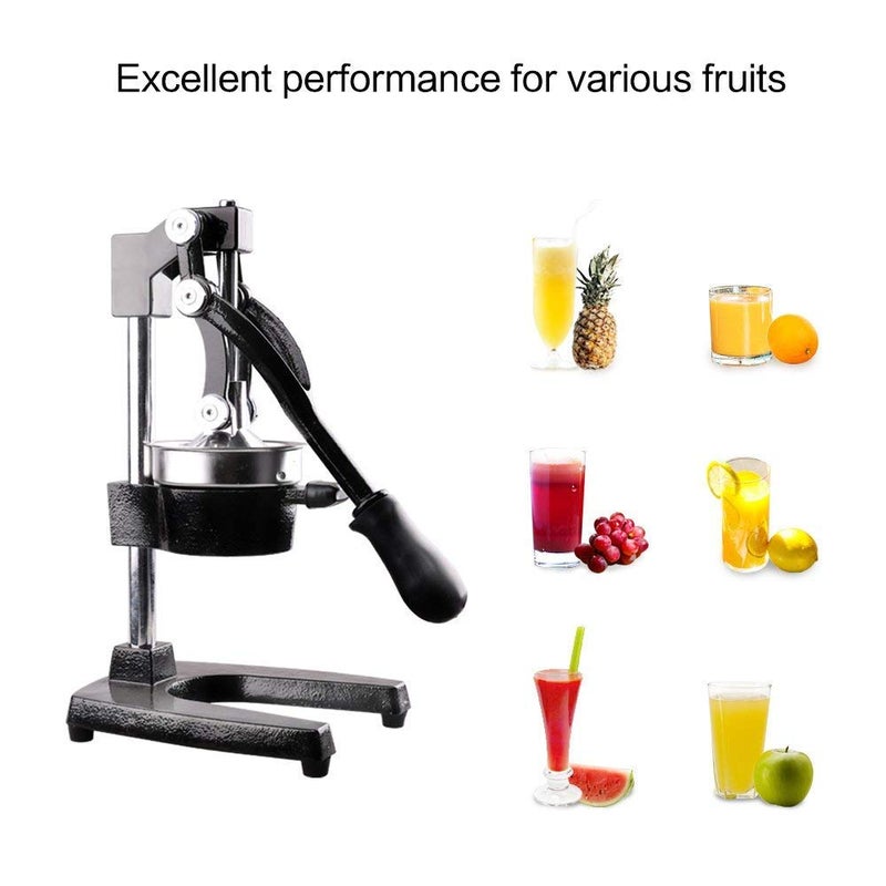 DAWOO DAWOO Hand Press Juicer Manual Fruit Juicer Commercial Grade Citrus Juicer Juice Squeezer Citrus Orange Lemon Pomegranate Black  - Image 3