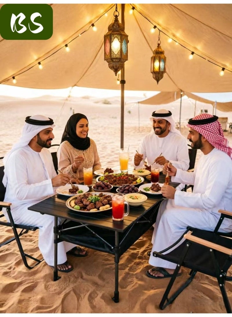 BS Emergency Supplies | (Lightweight emergency table) Outdoor Camping Folding Table 120CM | Folding table with waterproof storage bag, large capacity storage bag and carrying case | Outdoor picnic folding table/backpack table | Lightweight and portable aluminum alloy roll-up table - Image 2