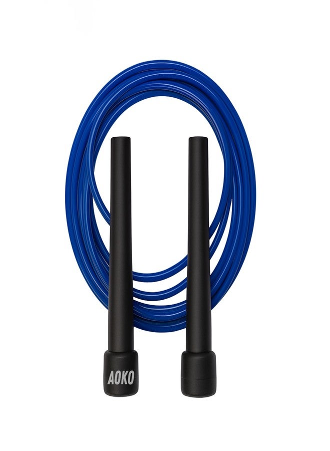 AOKO Freestyle Skipping Rope Jump Rope for Men, Women, Girls, and Kids | Gym Fitness Speed Skipping Rope (Length: 221 cm) Blue - Image 1