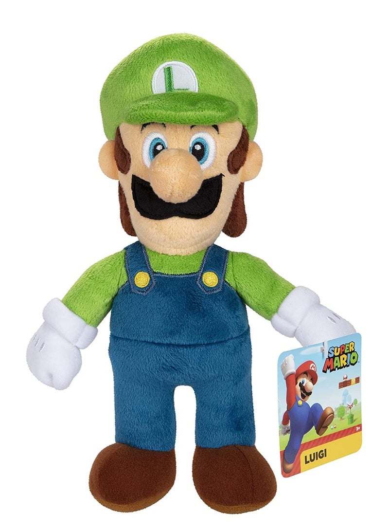 Super Mario Plush Luigi 9inch - Image 1