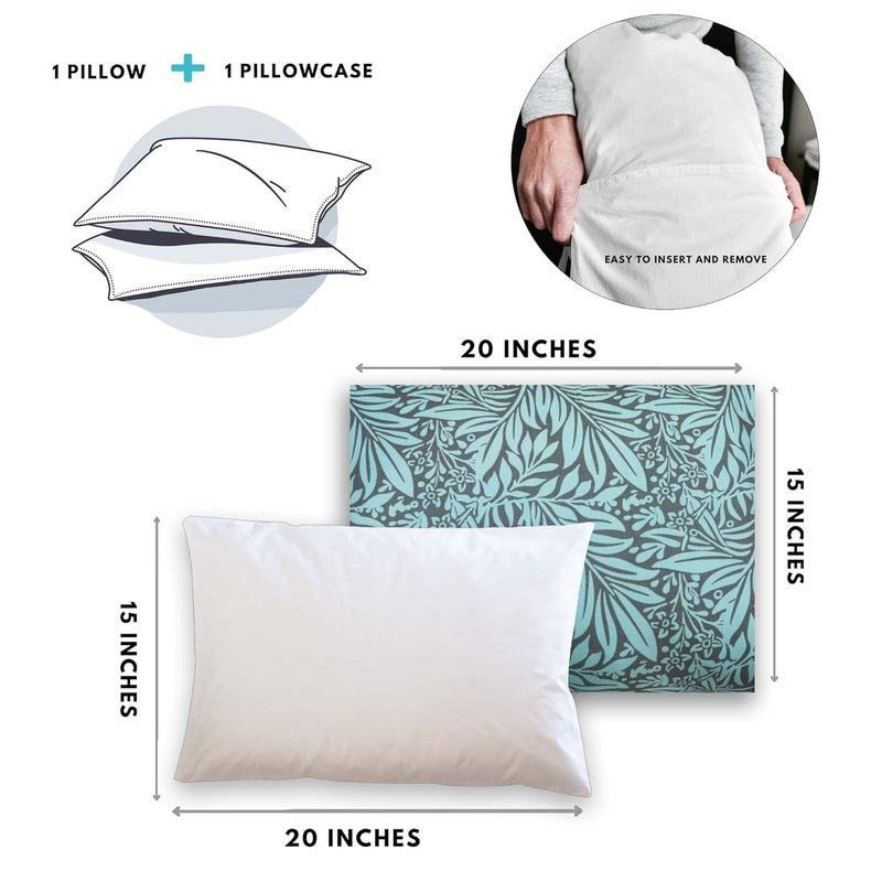 KRADYL KROFT Toddler Pillow with 100 Cotton Removable Cover 20 X 15 Inches Children Pillows Baby Pillows Turk Tree - Image 3