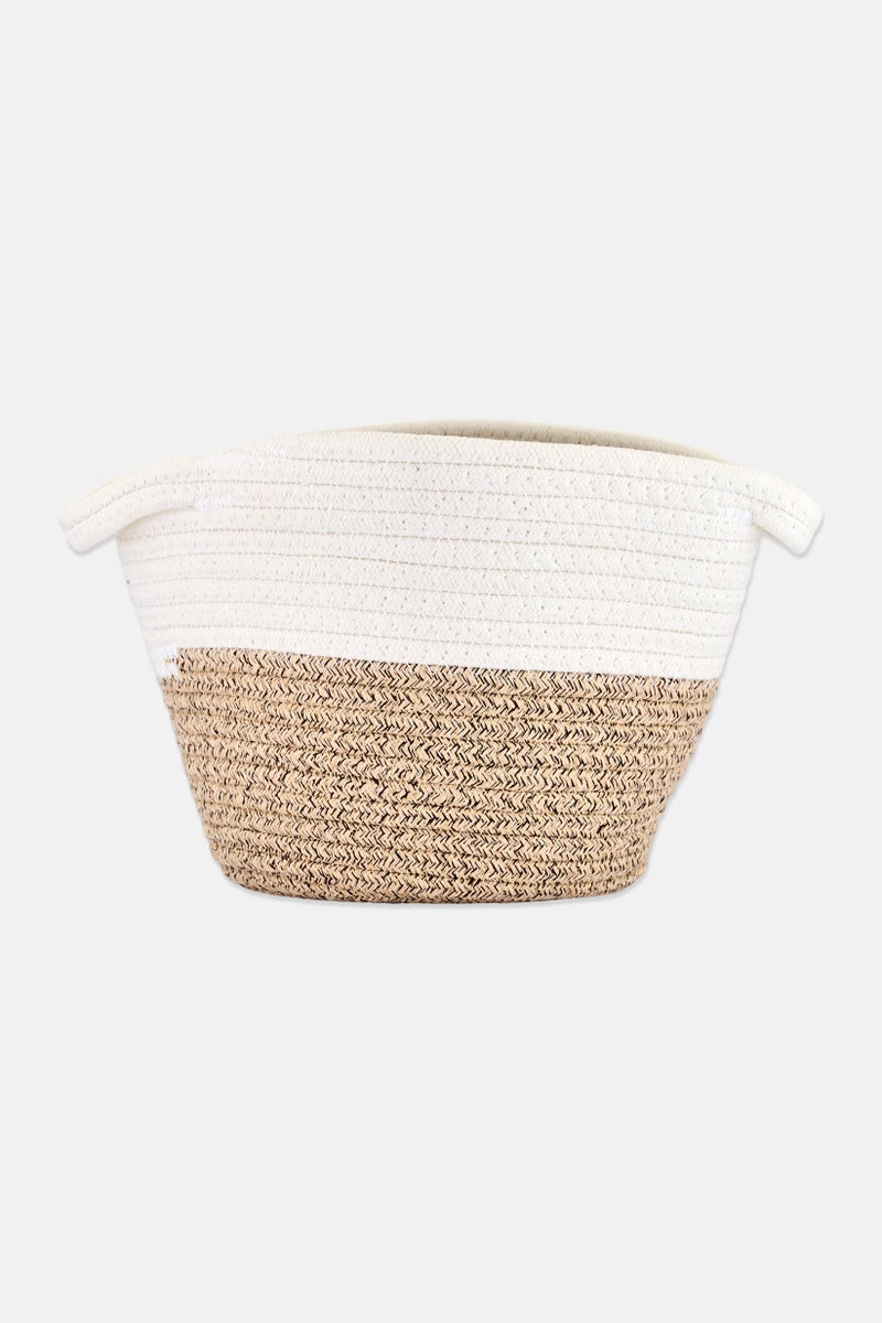 Bebe Home Cotton Rope Storage Basket, Multicolor - Image 1
