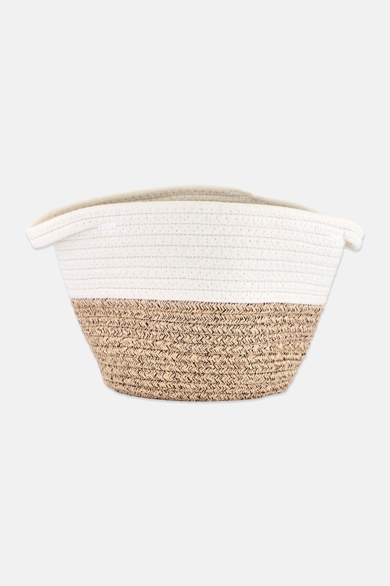 Bebe Home Cotton Rope Storage Basket, Multicolor - Image 2