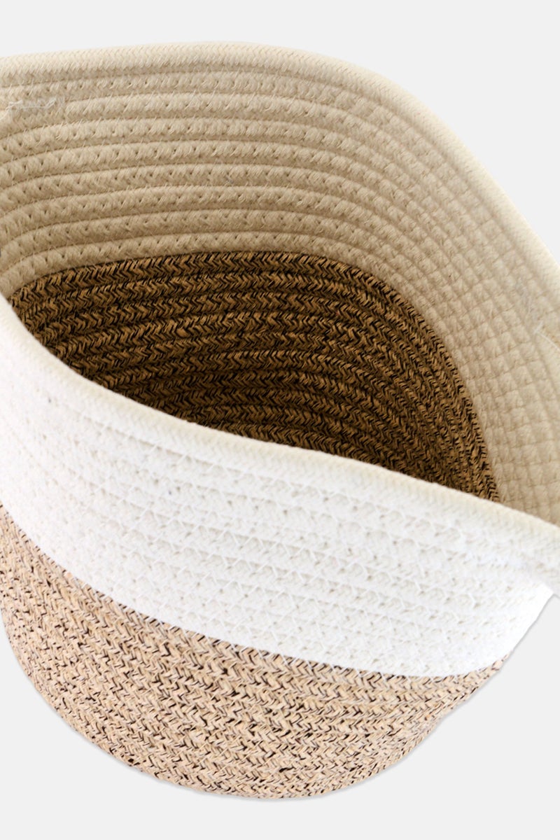 Bebe Home Cotton Rope Storage Basket, Multicolor - Image 3