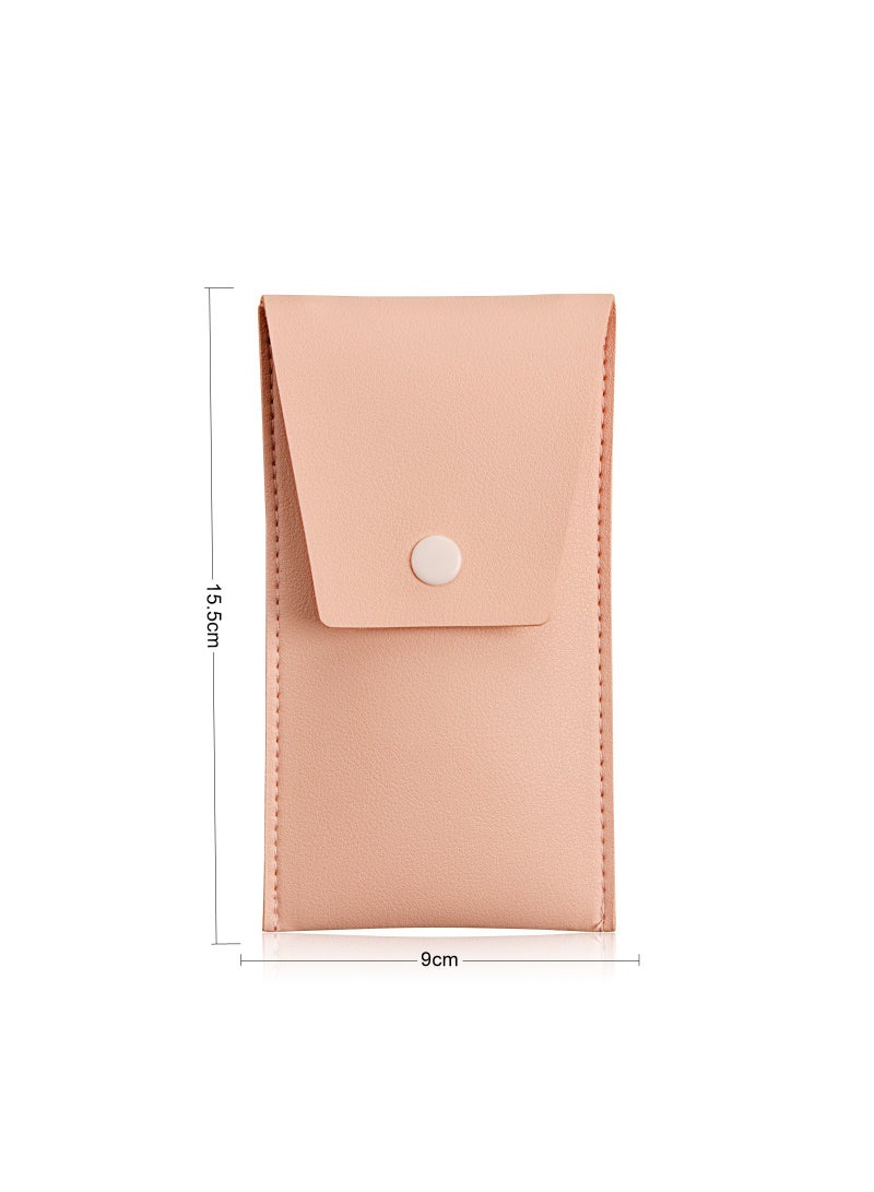 عربست مجموعة فرش مكياج صغيرة مكونة من 8 قطع، فرشاة كريم أساس صناعية متطورة، فرشاة بودرة مضغوطة، فرشاة خافي عيوب، فرشاة رموش، فرشاة ظلال عيون، فرشاة حواجب، فرشاة شفاه (وردي) - Image 5