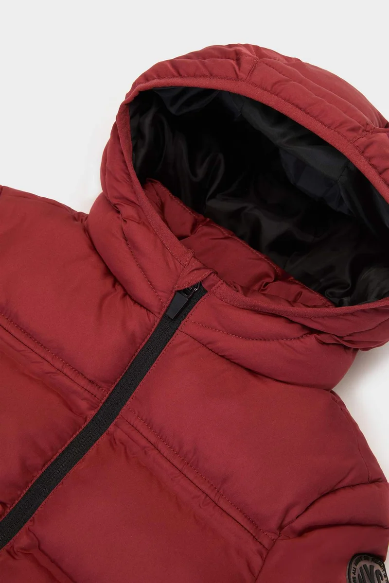 ديفاكتو Baby Boy Zipper Hooded Puffer Jacket