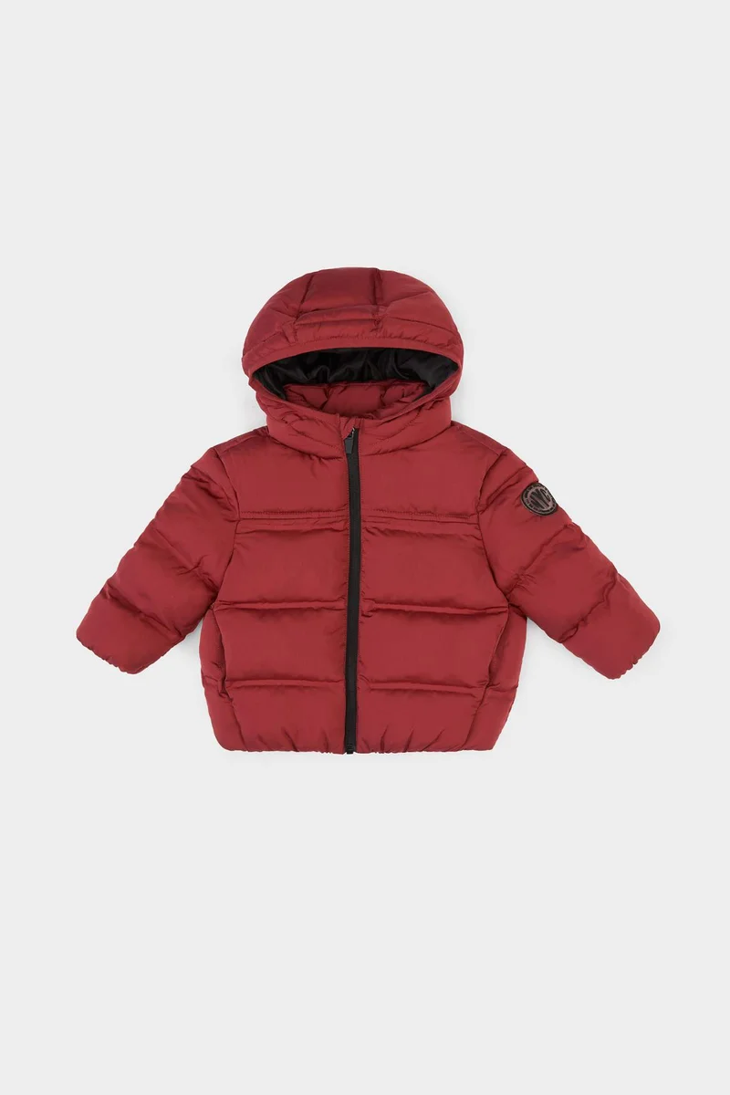 ديفاكتو Baby Boy Zipper Hooded Puffer Jacket