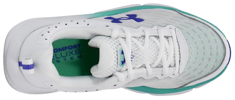 Under Armour Women's Charged Assert 10, (116) White/Comet Green/Virtual Violet, 10, US - Image 5