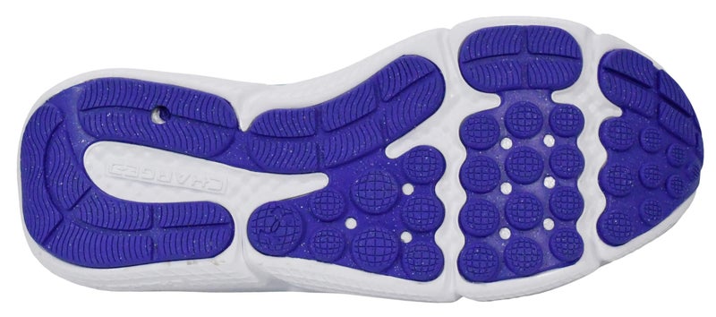 Under Armour Women's Charged Assert 10, (116) White/Comet Green/Virtual Violet, 10, US - Image 4