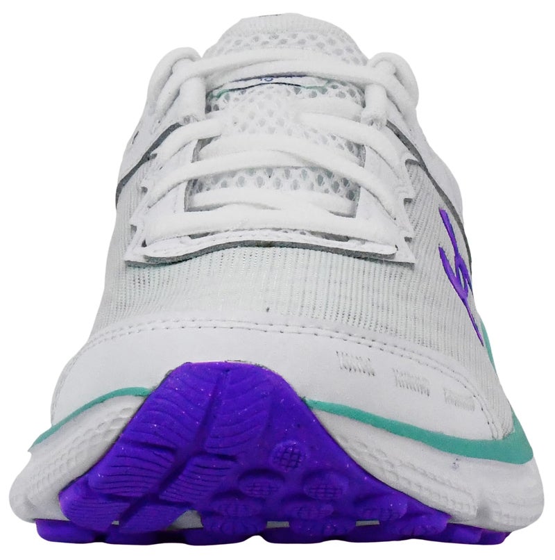Under Armour Women's Charged Assert 10, (116) White/Comet Green/Virtual Violet, 10, US - Image 2