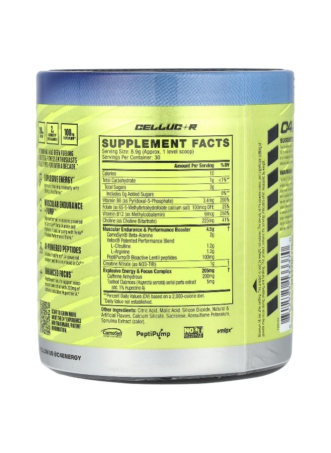 C4  Cellucor C4 / Cellucor, C4 Original, Pre-Workout, Icy Blue Razz, 267 oz (9.4 oz)  - Image 2