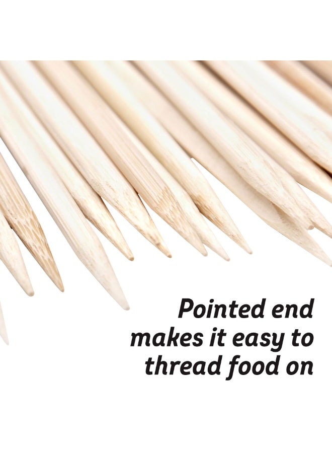 Duravel Bamboo Wooden Skewers, 30cm, 250 Pieces, for BBQ, Kebab, Marshmallow, Roasting and Chocolate Fountain - Image 2