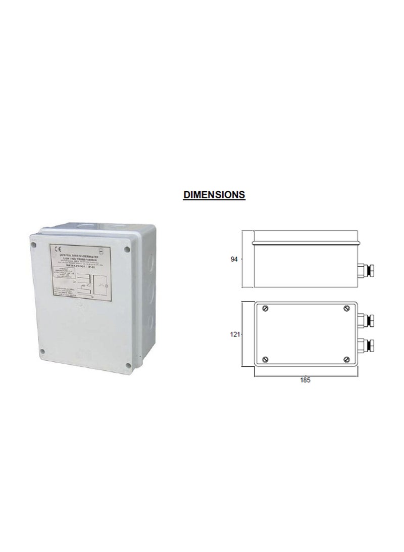 ASTRALPOOL Encapsulated security transformer IP-65 for pool 400V ASTRALPOOL  - Image 2