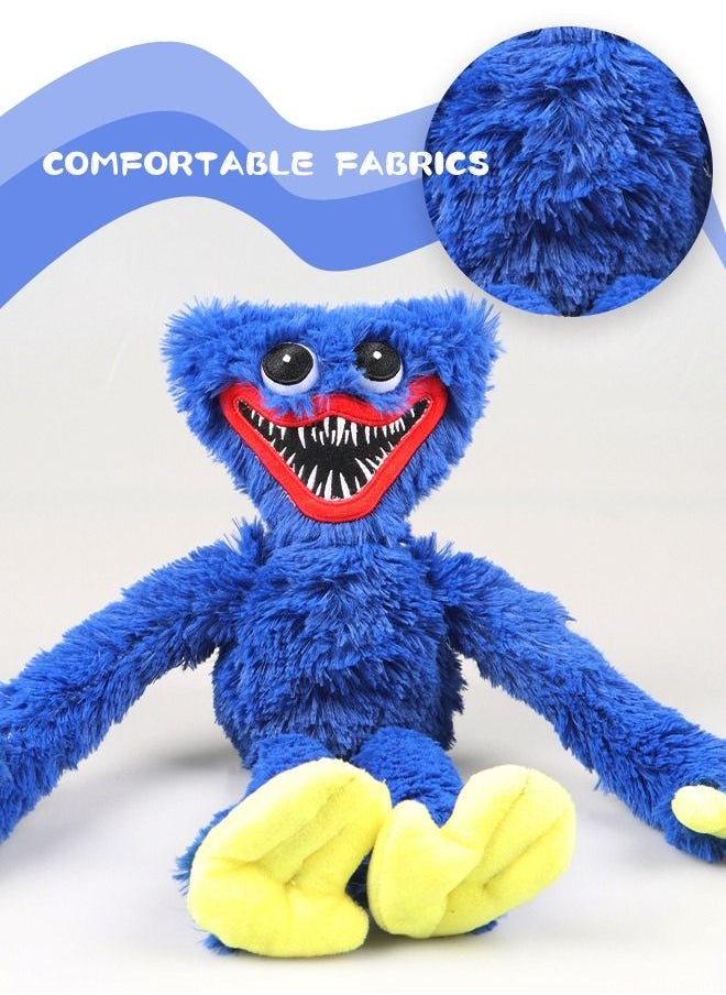 GROIC - GROIC Poppy Playtime Huggy Wuggys Plush Toy Stuffed Doll 15.7 Inch Blue - Image 1