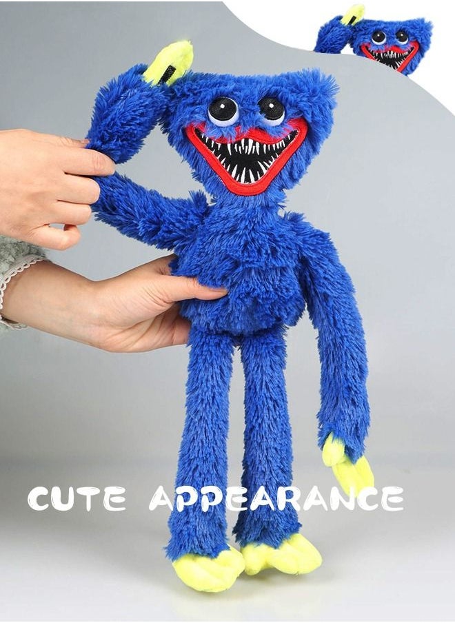 GROIC - GROIC Poppy Playtime Huggy Wuggys Plush Toy Stuffed Doll 15.7 Inch Blue - Image 1