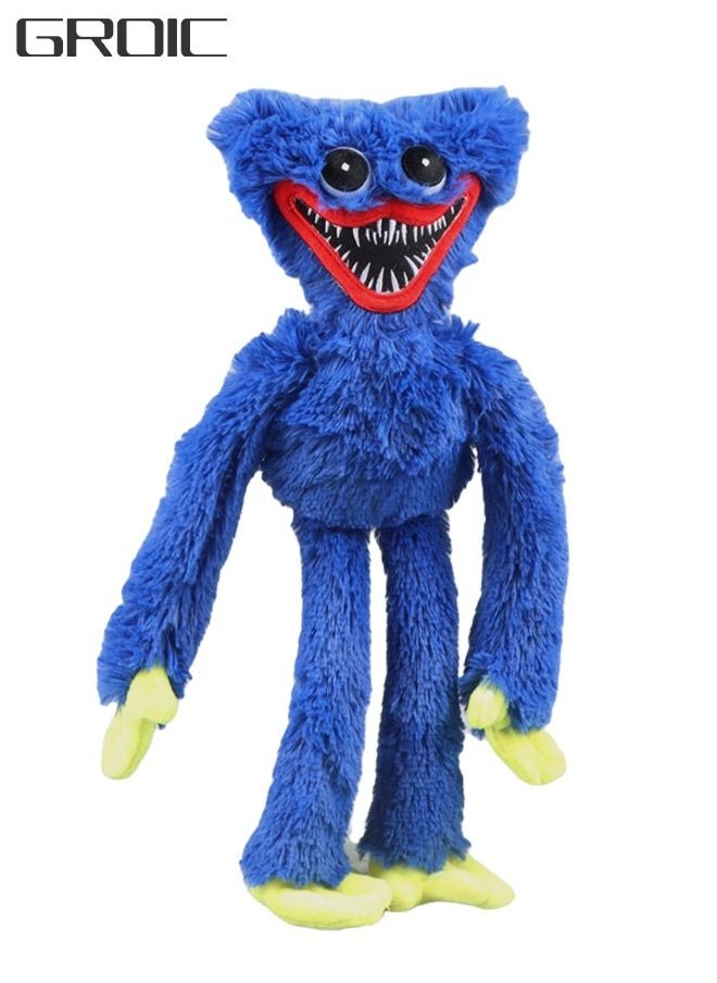 GROIC - GROIC Poppy Playtime Huggy Wuggys Plush Toy Stuffed Doll 15.7 Inch Blue - Image 1