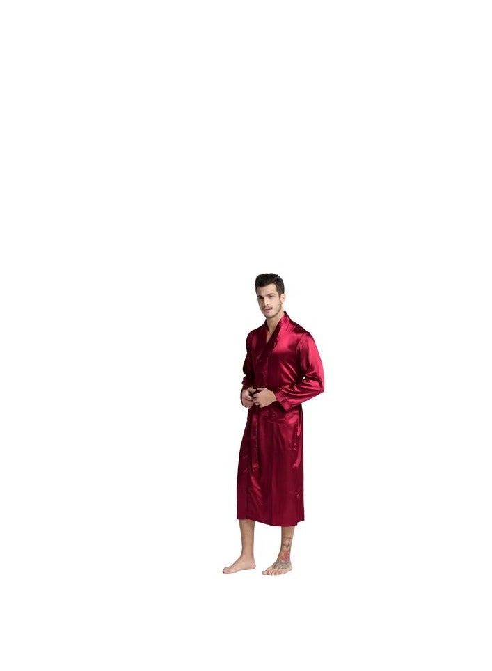 Men's satin robe