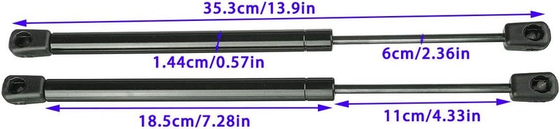 Wivplex Front Engine Cover Hood Lift Struts for Ford Explorer - Image 2