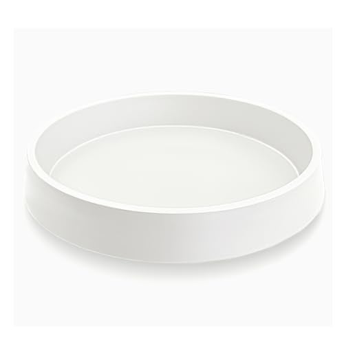 Bleuhome Plant Saucer Tray for Ceramic Plastic Pots, 8 inch Plant Saucers for Indoors, Pot Saucers Trays, Bird Bath Bowls, Flower Planter Water Drip Trays for Pots Base (8", White) - Image 1