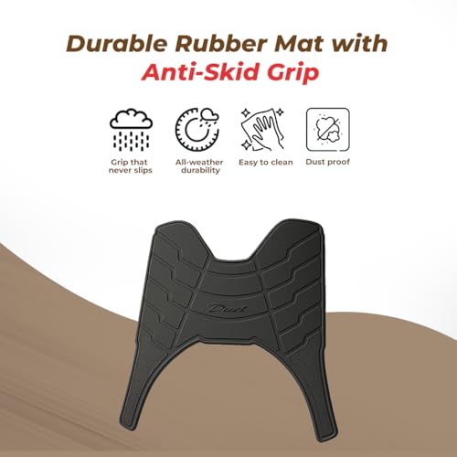 ALP Scooter Foot Mat Compatible with Hero Duet | Anti-Slip Rubber Mat | Flexible, Durable & Easy-to-Clean | Floor Protector (Black) - Image 5