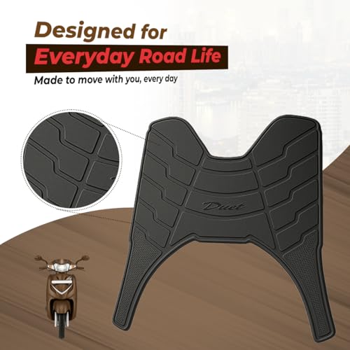 ALP Scooter Foot Mat Compatible with Hero Duet | Anti-Slip Rubber Mat | Flexible, Durable & Easy-to-Clean | Floor Protector (Black) - Image 2