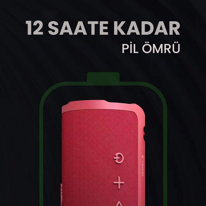 هاي فيوتشر سماعة لاسلكية محمولة Ripple BeatMaker IPX7 - أحمر - Image 2