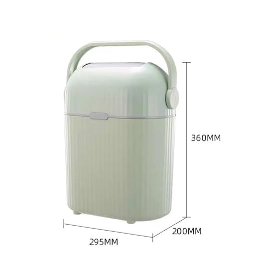 Mixen MIXEN Kitchen Cabinet Door Under Sink Plastic Garbage Can Wall Mounted Slide Open Bathroom Trash Bin wall hanging trash can plastic household sliding lid sealed trash can basket kitchen bucket  - Image 4