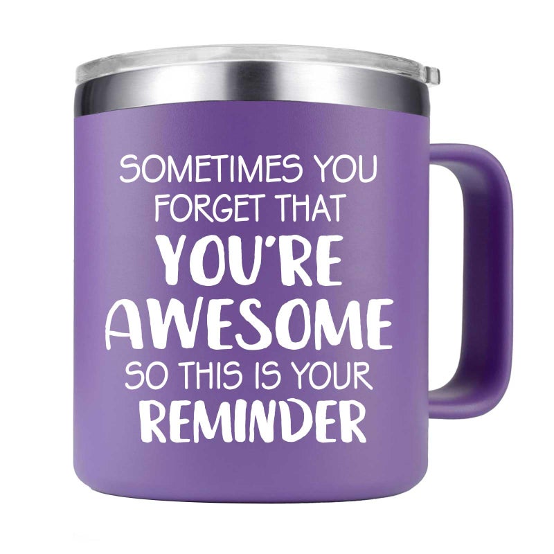 Abledn Christmas Gifts for Women Sometimes You Forget You Are Awesome Mug Inspirational Birthday Presents for Women Sister Mom Daughter Teacher Gifts