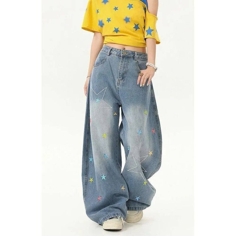 Unisex Casual Daily Denim Jeans - Image 1