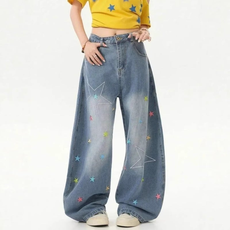 Unisex Casual Daily Denim Jeans - Image 4