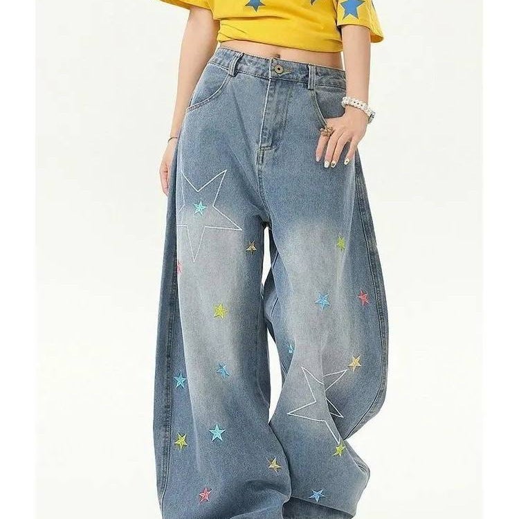 Unisex Casual Daily Denim Jeans - Image 2
