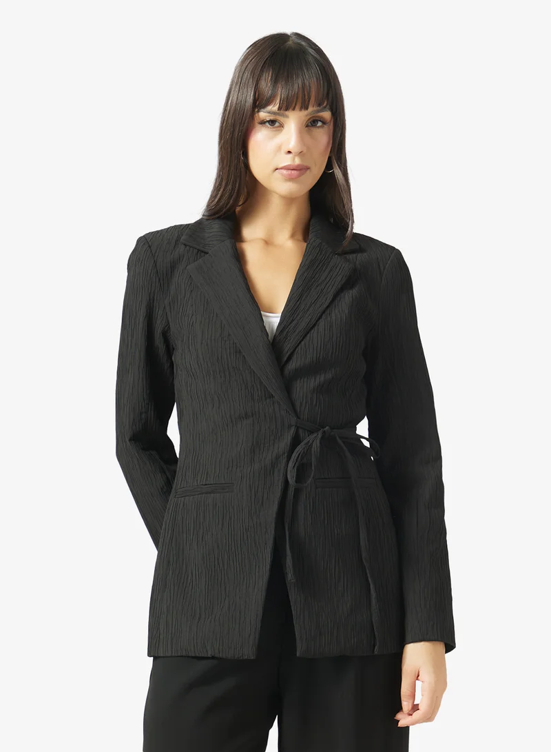 Topshop Tie Waist Blazer