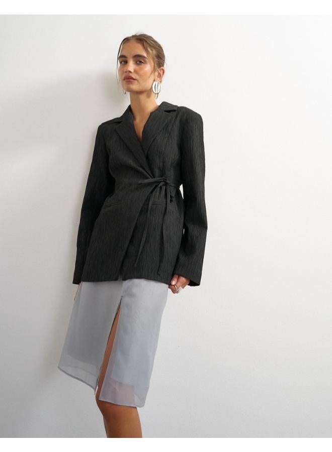 TOPSHOP Tie Waist Blazer - Image 3