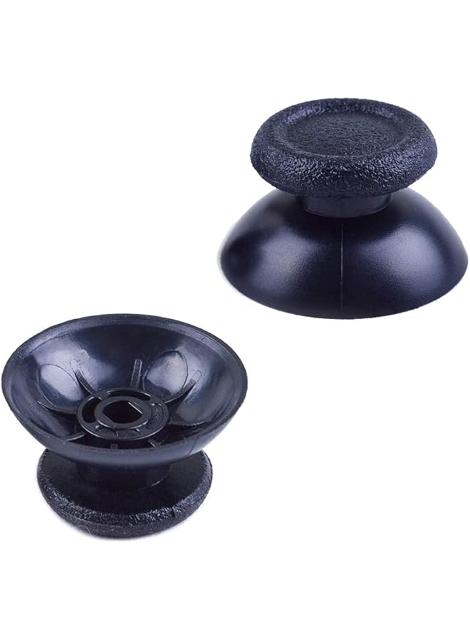 5 Pairs Replacement Analog Stick Joystick Thumbsticks Thumb Grips Buttons For Playstation Dualshock 4 Ps4 Controller Gampad (Black) - Image 2