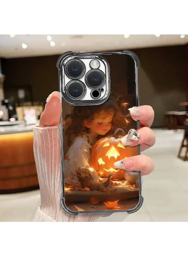 Black Shockproof Case With Four Corner Airbags For IPhone 16 Pro Max Transparent Anti Drop - Image 2