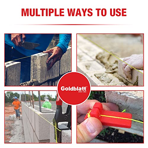 Goldblatt Mason Line, 500 Feet #18 Braided Nylon String Line, Nylon Twine for Gardening or Masonry Tools, Perfect Construction String for A String Level, Twine String for Gardening - Image 5